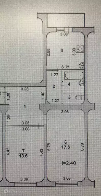 Продаётся 2-к квартира, 59.3 м - Фото 1