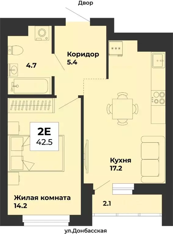 1-к кв. Свердловская область, Екатеринбург Уралмаш жилрайон, ул. ... - Фото 1