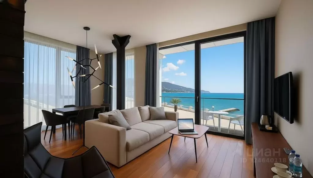 1-к кв. Крым, Ялта Приморский парк имени Гагарина кв-л, 1 (48.0 м) - Фото 2