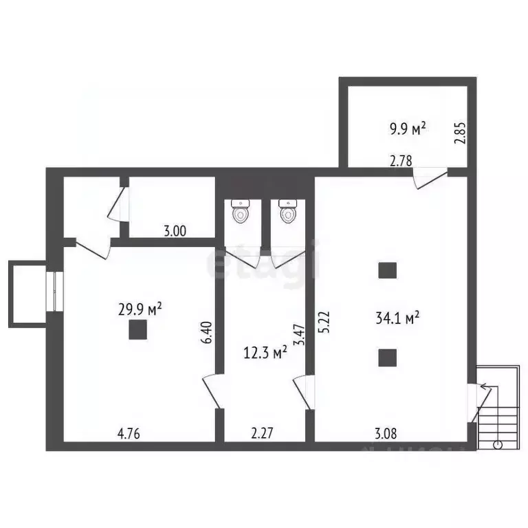 Помещение свободного назначения в Москва Кутузовский просп., 26К1 (110 ... - Фото 2