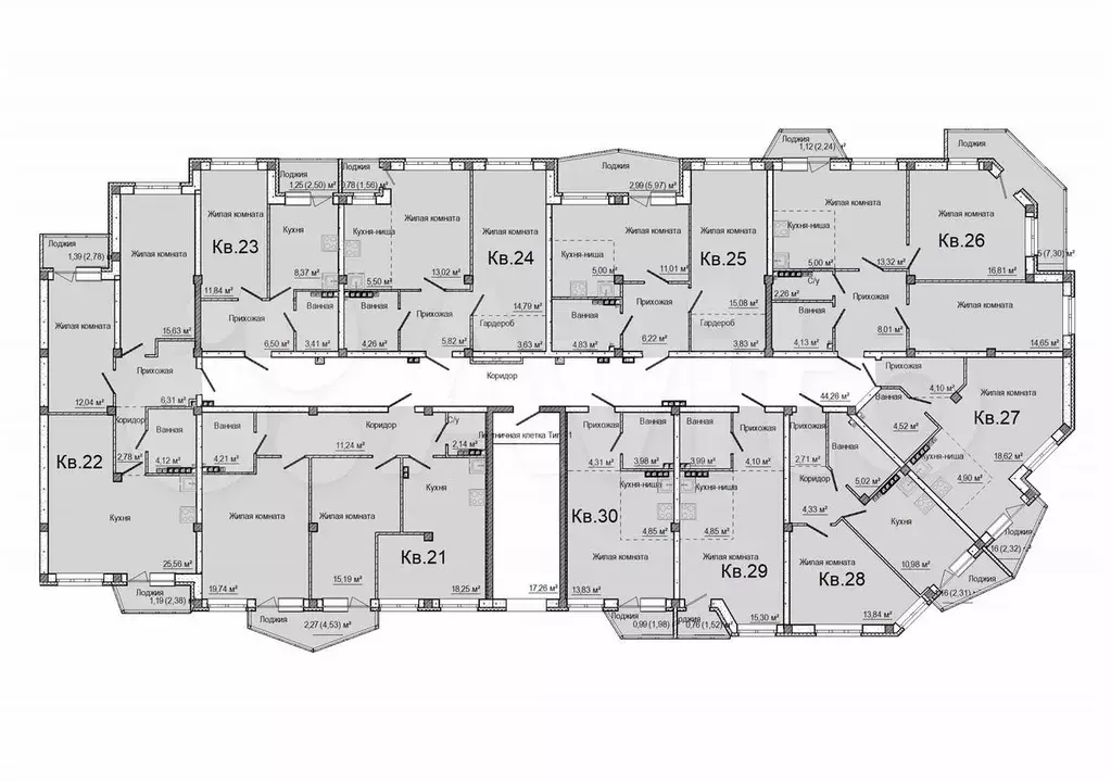 2-к. квартира, 49 м, 3/3 эт. - Фото 1