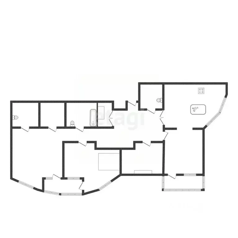 4-к кв. Белгородская область, Белгород ул. Костюкова, 36в (194.6 м) - Фото 1