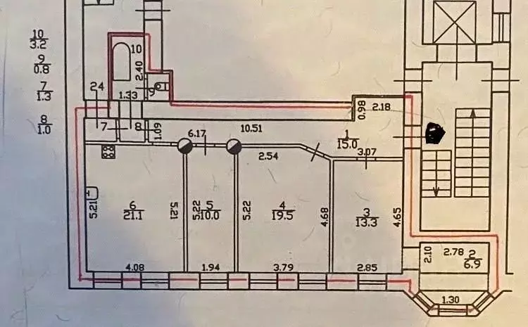 3-к кв. Санкт-Петербург 6-я Красноармейская ул., 14 (91.7 м) - Фото 2