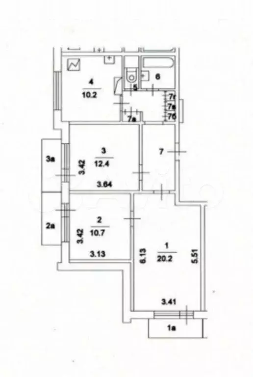3-к. квартира, 75 м, 5/16 эт. - Фото 0