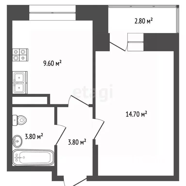 1-к кв. Московская область, Люберцы Зенино ЖК Самолет мкр, ул. Дружбы, ... - Фото 2