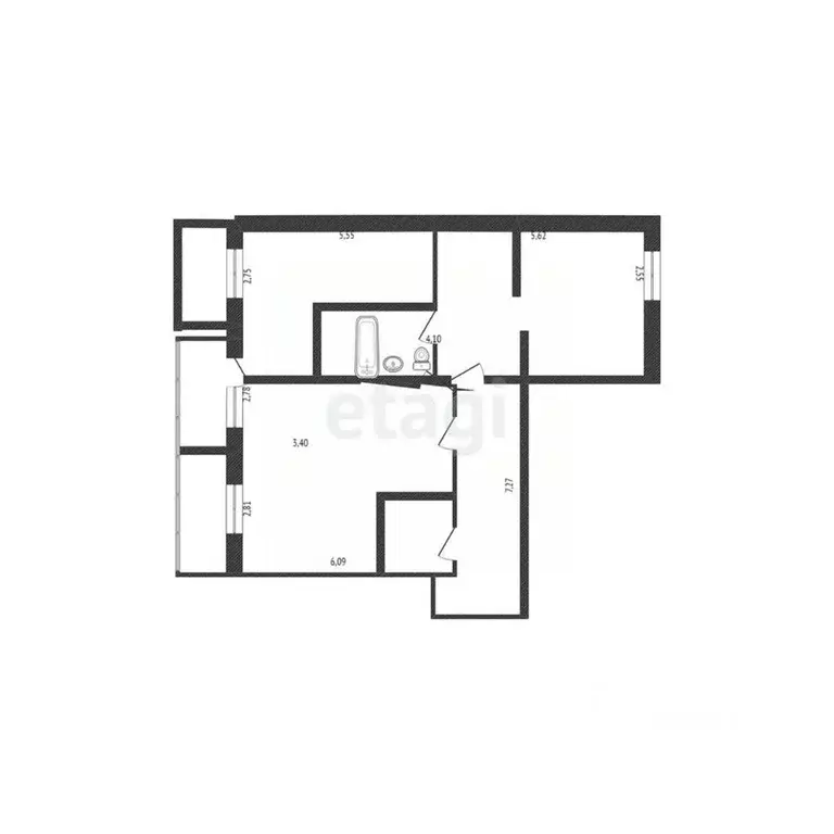 3-к кв. Белгородская область, Белгород ул. Щорса, 45к (100.0 м) - Фото 2