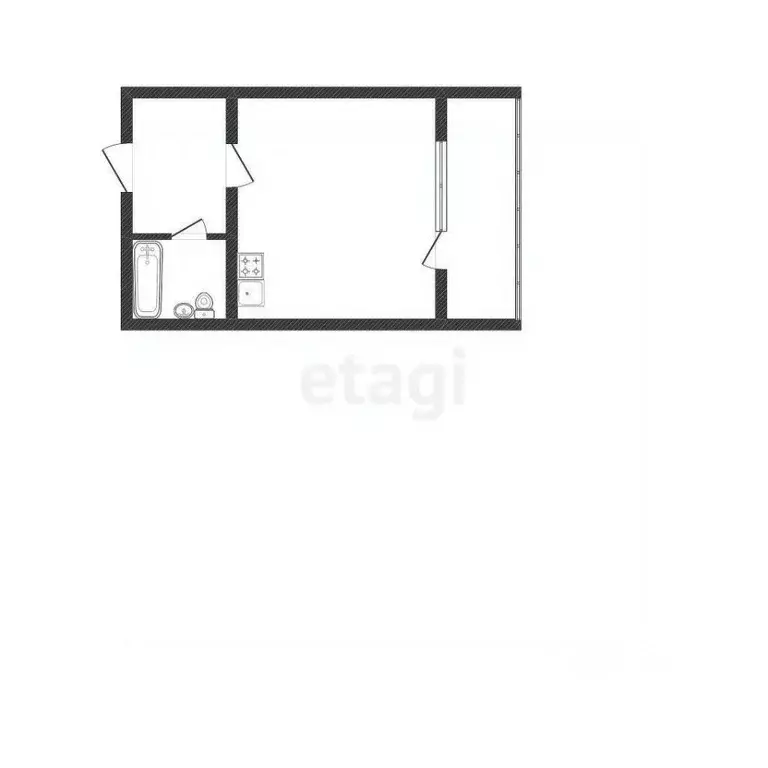 Студия Новосибирская область, Новосибирск Приморская ул., 24/2 (30.0 ... - Фото 2