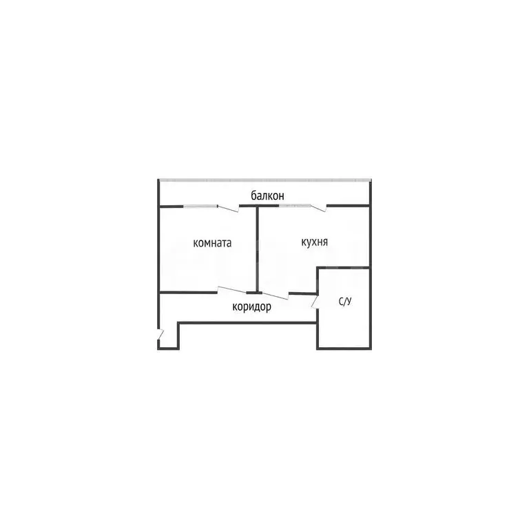 1-комнатная квартира: посёлок Берёзовый, Декоративная улица, 1/5к1 (38 ... - Фото 1