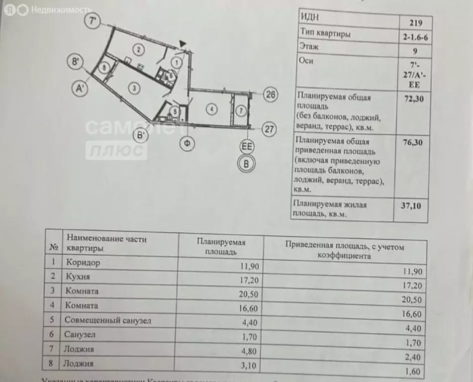 2-комнатная квартира: Санкт-Петербург, Измайловский бульвар, 4к2 (72.5 ... - Фото 2