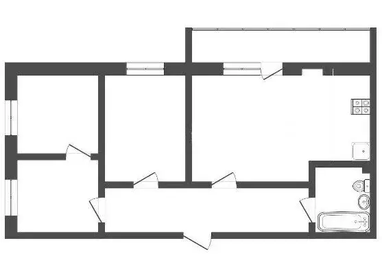 3-комнатная квартира: Тюмень, улица Пермякова, 83к1 (84.9 м) - Фото 2