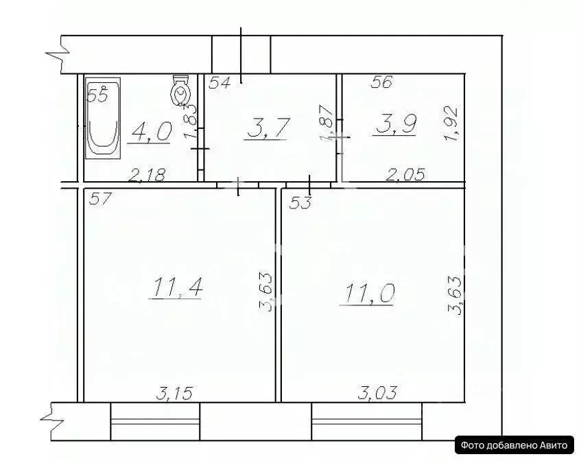 2-к кв. Самарская область, Самара Ташкентская ул., 162 (34.5 м) - Фото 2