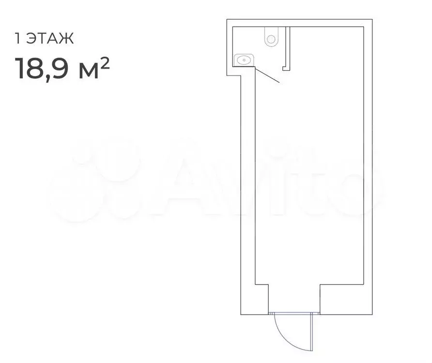 Продажа помещения (ПСН) 18.9 м2 м. Менделеевская в цао - Фото 0