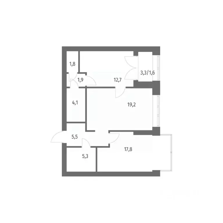 2-к кв. Санкт-Петербург ул. Академика Константинова, 1к1 (70.0 м) - Фото 0