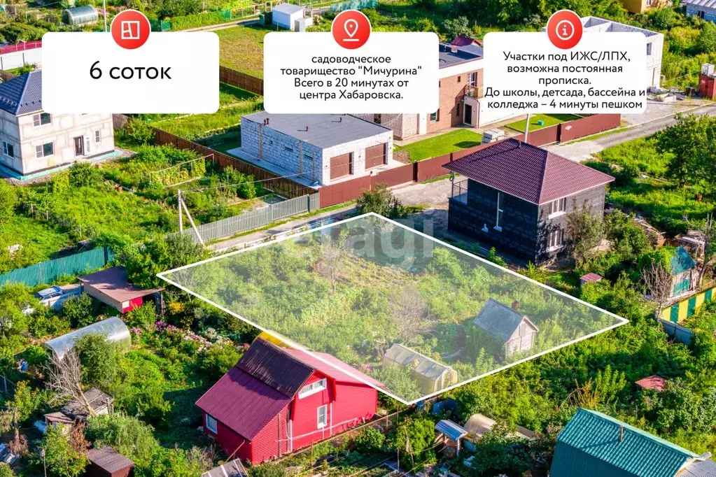 Дом в Хабаровский край, Хабаровск ул. Мичурина-5, 32 (20 м) - Фото 2