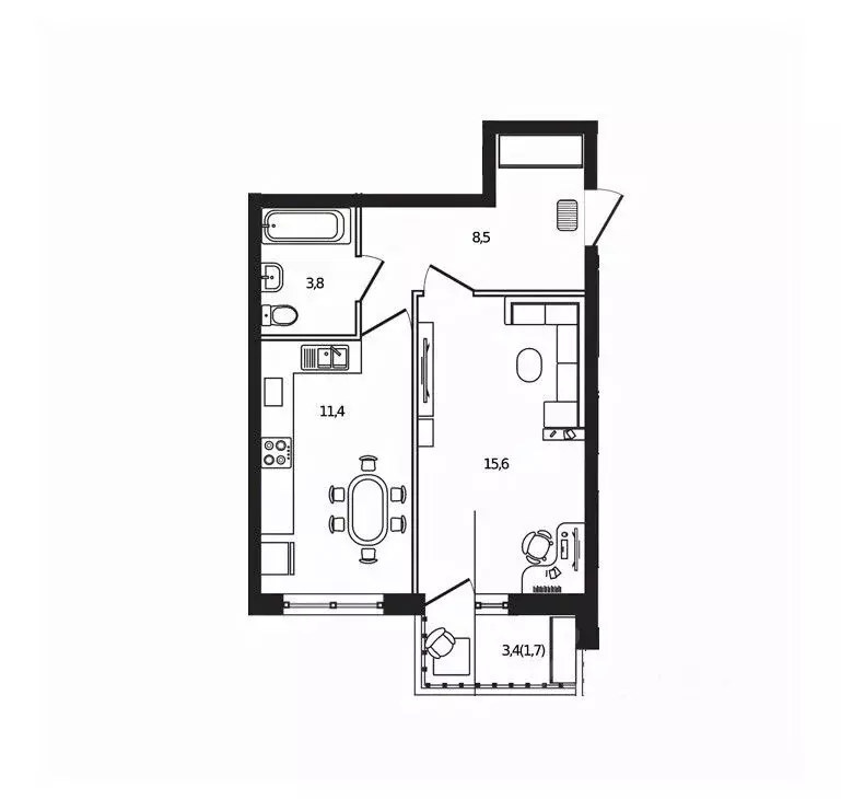 1-к кв. Краснодарский край, Краснодар пос. Пригородный, Сиреневый ... - Фото 0