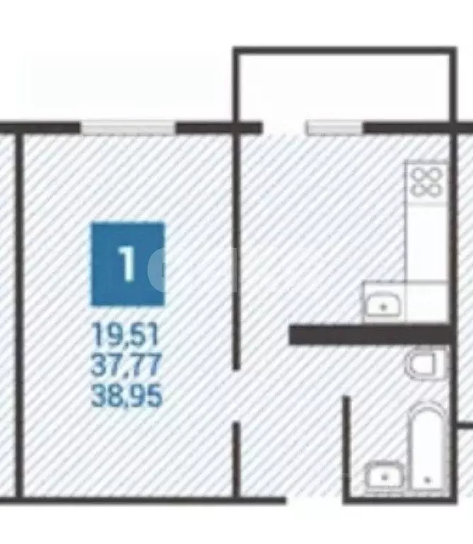 1-к кв. Краснодарский край, Анапа ул. Адмирала Пустошкина, 10 (42.0 м) - Фото 2