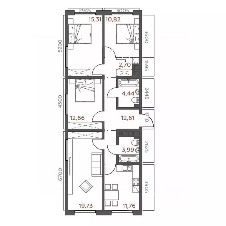 4-к кв. Иркутская область, Иркутск Дальневосточная ул., 46А (94.02 м) - Фото 0