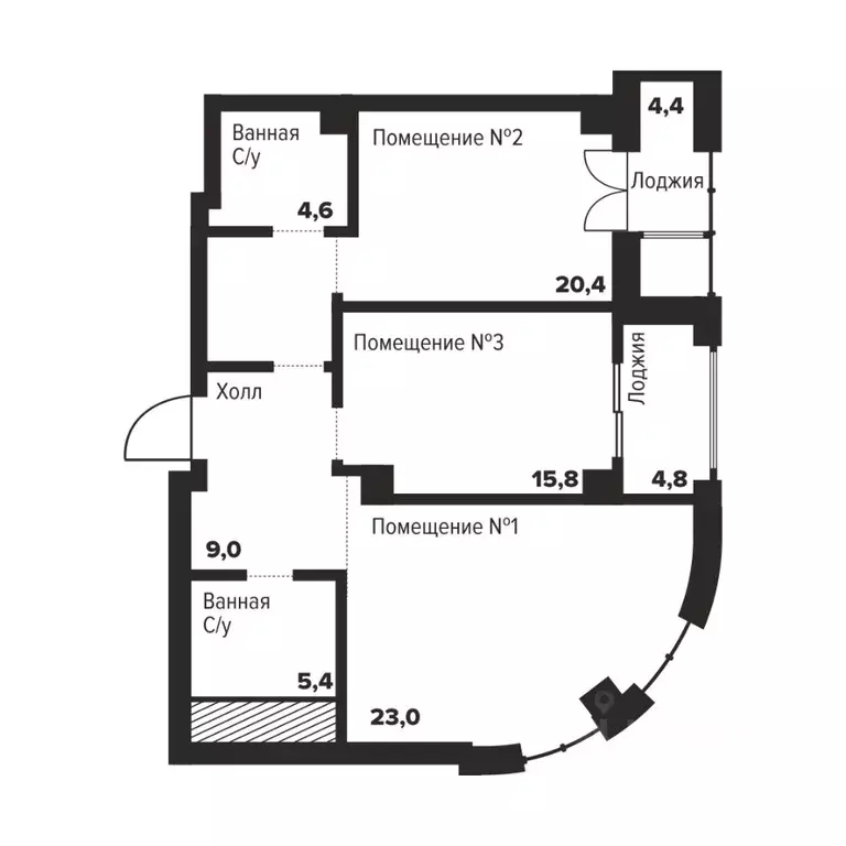 2-к кв. Челябинская область, Челябинск ул. Труда, 157А (78.2 м) - Фото 0