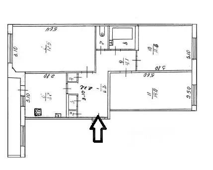 3-к кв. Кировская область, Киров ул. Некрасова, 25 (68.0 м) - Фото 1