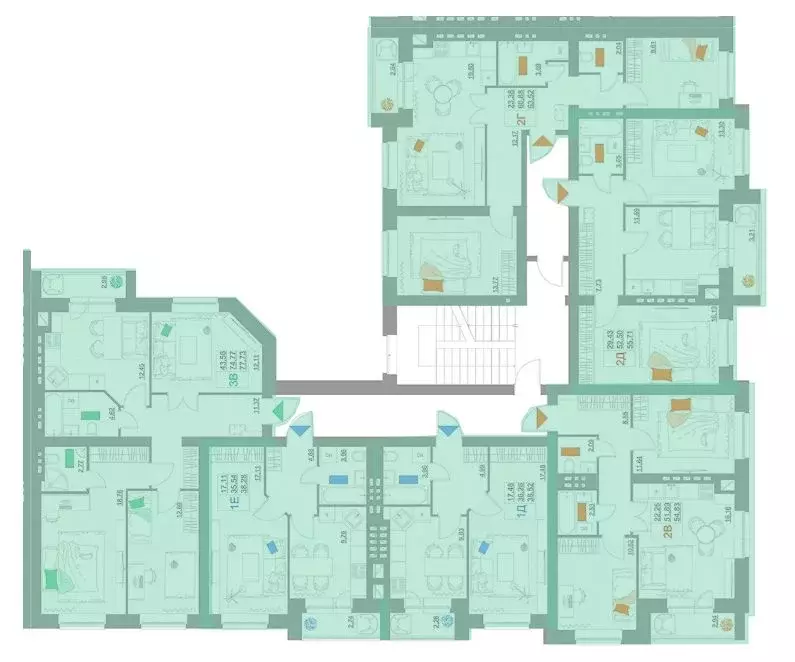 2-к кв. Тульская область, Тула ул. Героя России Зиничева, 1 (55.71 м) - Фото 1