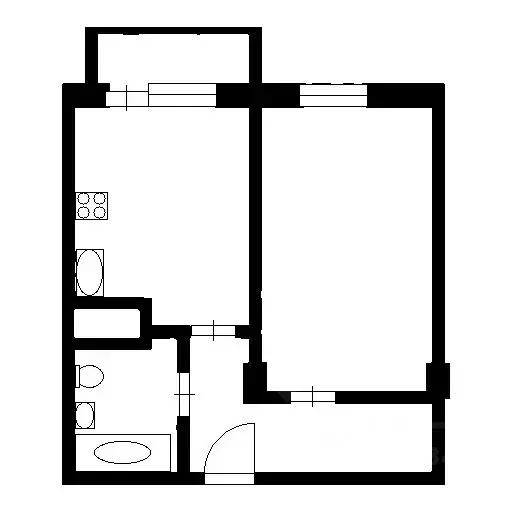 1-к кв. Московская область, Красногорск бул. Космонавтов, 1 (46.0 м) - Фото 2