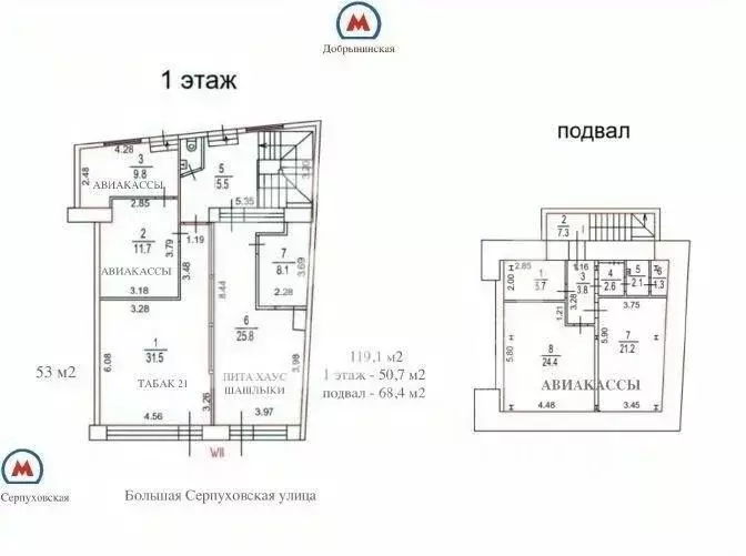 Помещение свободного назначения в Москва Большая Серпуховская ул., ... - Фото 2