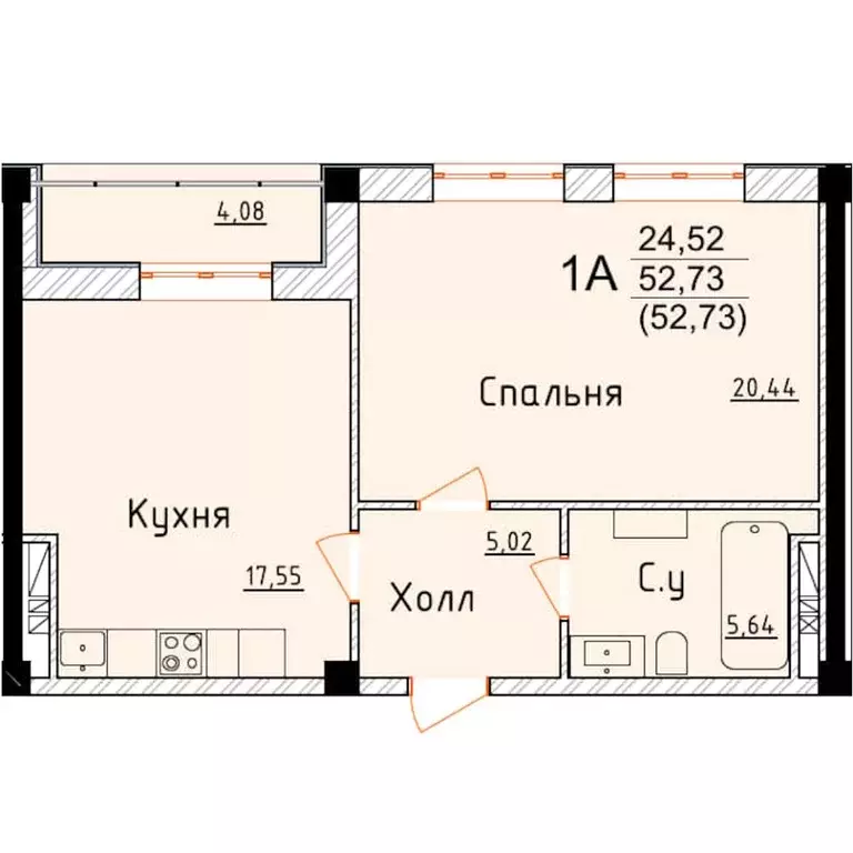 1-к кв. Дагестан, Дербент ул. Графа Воронцова, 80 (52.73 м) - Фото 0