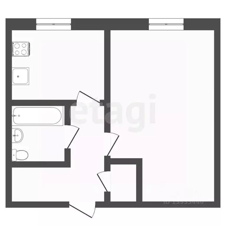 1-к кв. Тюменская область, Тюмень Широтная ул., 108а (36.3 м) - Фото 1