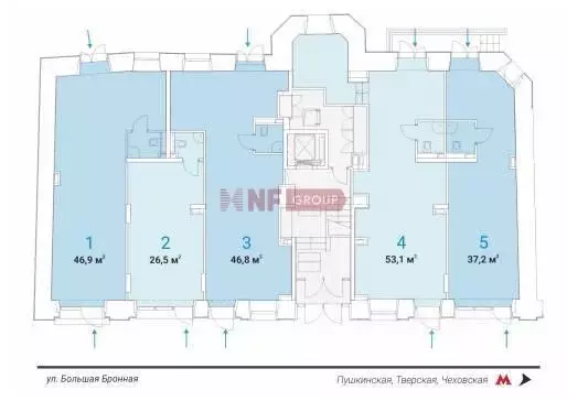 Торговая площадь в Москва Большая Бронная ул., 25С3 (27 м) - Фото 1