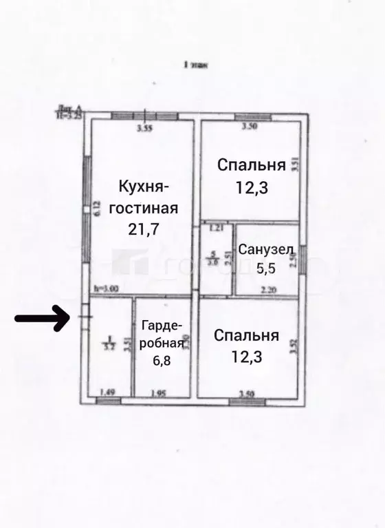 Дом 68 м на участке 4,8 сот. - Фото 1