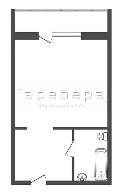 Квартира-студия: Красноярск, Свердловская улица, 6В (39 м) - Фото 1