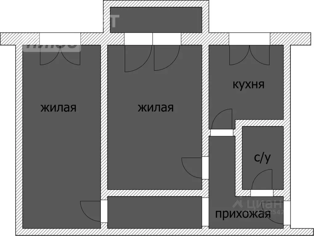 2-к кв. Смоленская область, Смоленск ул. Шевченко, 64 (46.8 м) - Фото 1