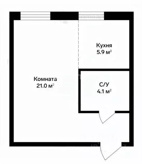1-к кв. Московская область, Ленинский городской округ, Горки Ленинские ... - Фото 2