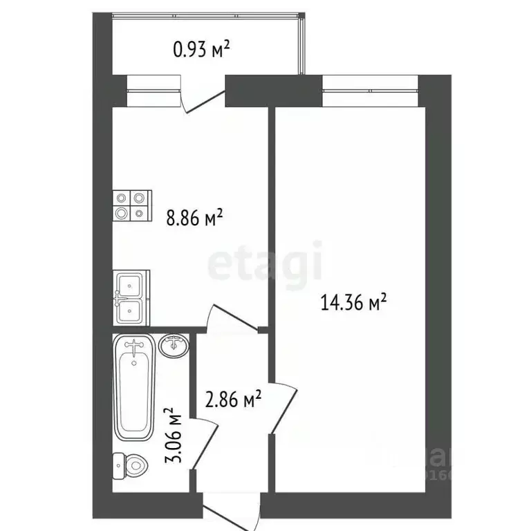 1-к кв. Калининградская область, Калининград ул. Александра Суворова, ... - Фото 1