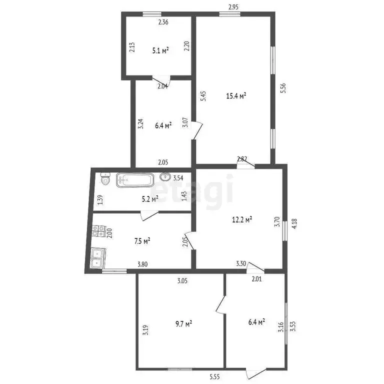 Дом, 67.9 м - Фото 2