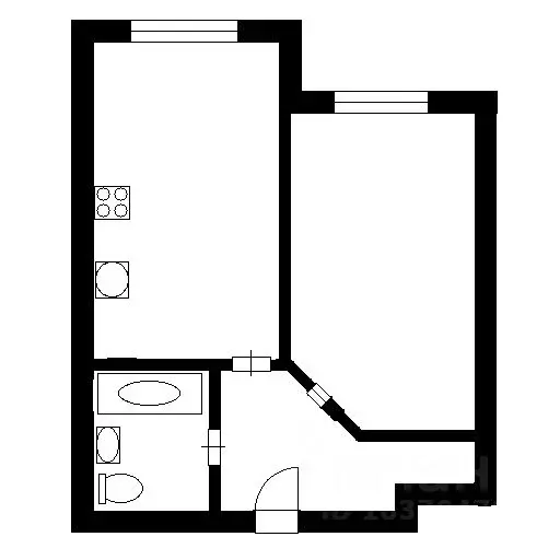 1-к кв. Санкт-Петербург пос. Парголово, ул. Федора Абрамова, 16к1 ... - Фото 2