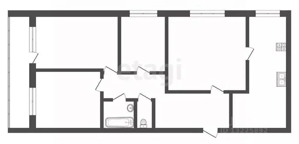 4-к кв. Вологодская область, Вологда ул. 3-го Интернационала, 5 (70.8 ... - Фото 1