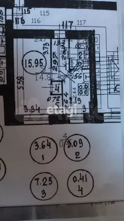 1-к. квартира, 30,3 м, 4/9 эт. - Фото 0