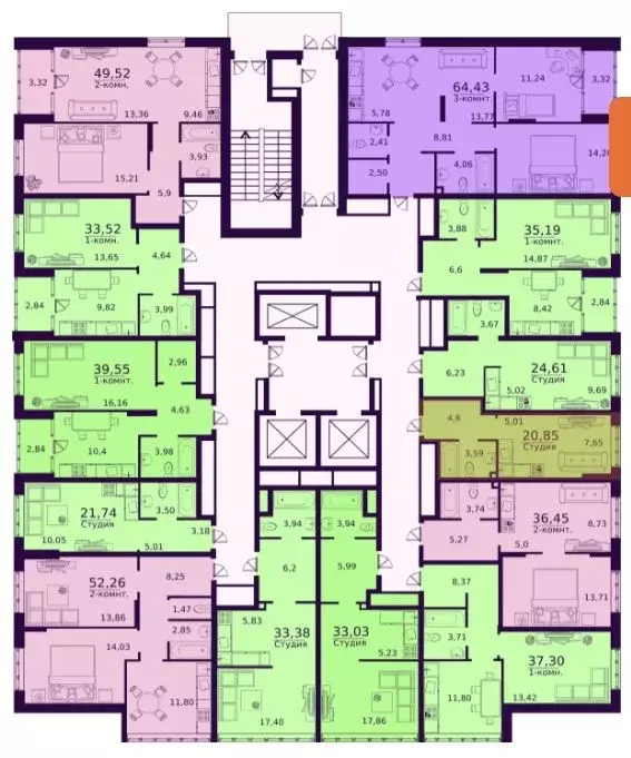 3-к кв. Ульяновская область, Ульяновск ул. Народного учителя Латышева, ... - Фото 2