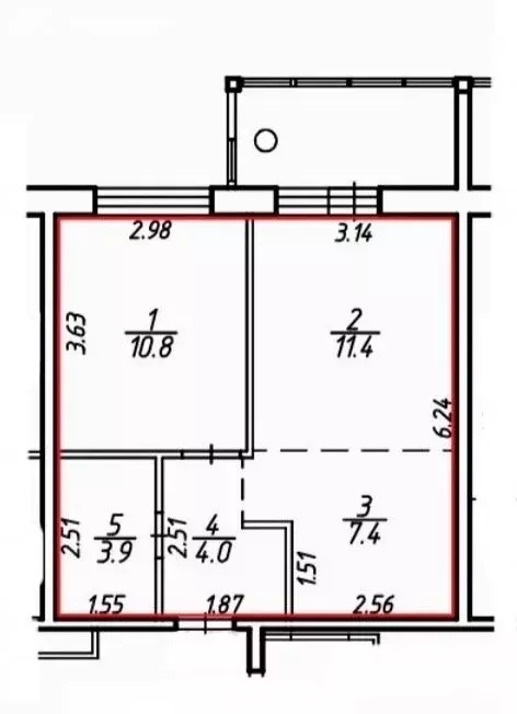 2-комнатная квартира: Петрозаводск, Брестская улица, 8 (42.6 м) - Фото 1