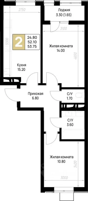 2-к кв. Краснодарский край, Анапа На Высоком Берегу жилой комплекс ... - Фото 1