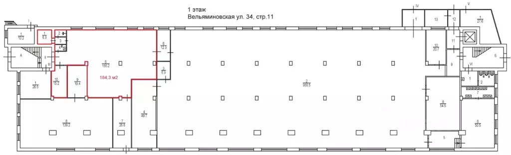 Производственное помещение в Москва Вельяминовская ул., 34С11 (184 м) - Фото 1
