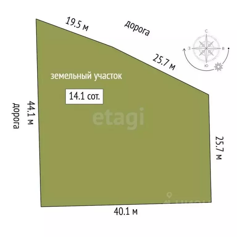 Участок в Ростовская область, Аксайский район, Мишкинское с/пос, Киров ... - Фото 2