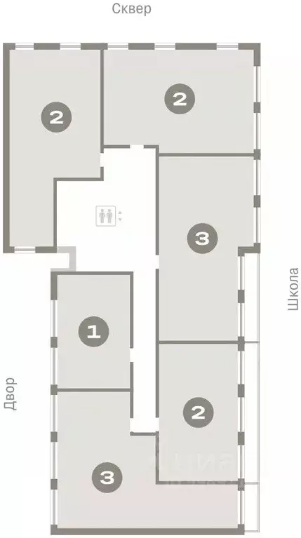 2-к кв. Новосибирская область, Новосибирск Европейский Берег мкр,  ... - Фото 1