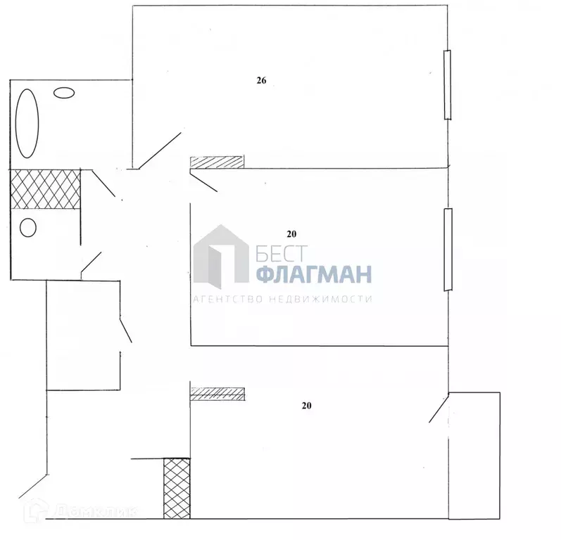 Продаётся 2-к квартира, 88 м - Фото 0