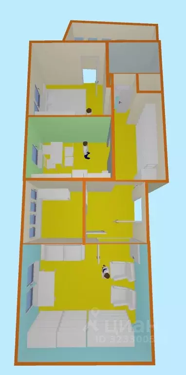 2-к кв. Астраханская область, Астрахань ул. Набережная Приволжского ... - Фото 2