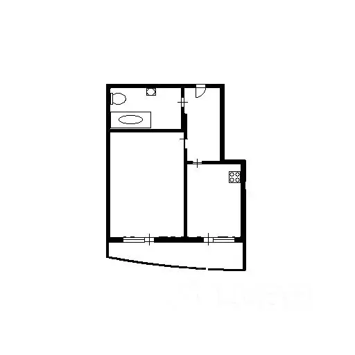 1-к кв. Новосибирская область, Новосибирск ул. Кирова, 25 (43.0 м) - Фото 2