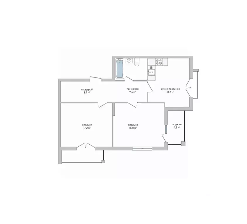 2-к кв. Крым, Судак ул. Инициативных, 80 (70.7 м) - Фото 0