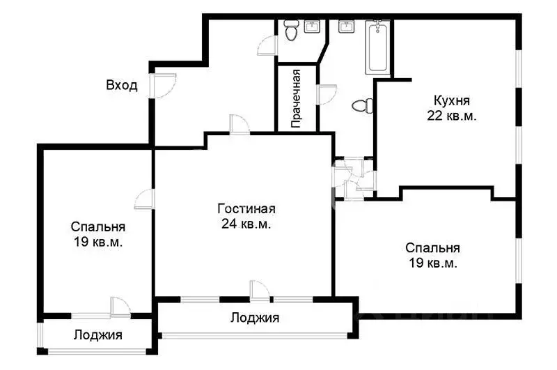 3-к кв. Москва Малый Власьевский пер., 3к1 (100.0 м) - Фото 1
