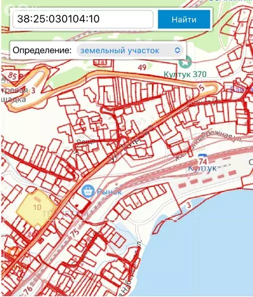 Участок в Слюдянский район, рабочий посёлок Култук, улица Кирова, 38 ... - Фото 1